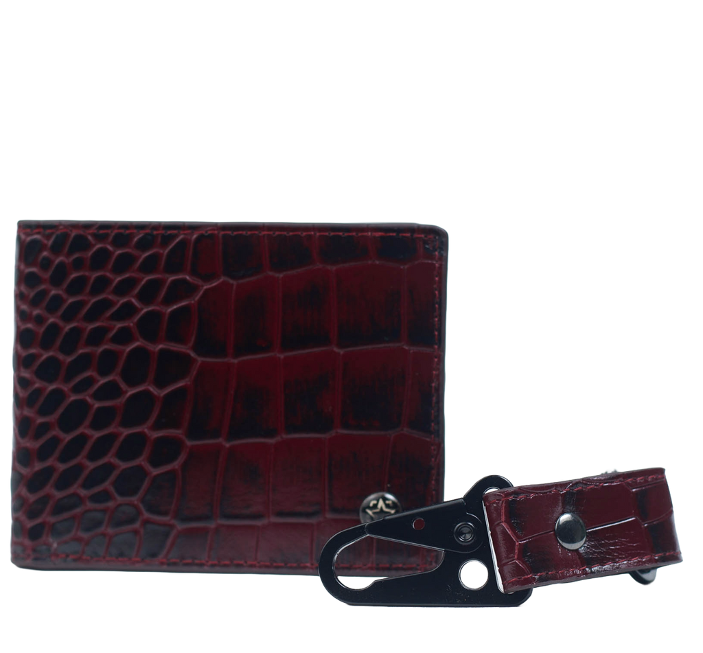 CAIRO - BURGUNDY CROCO