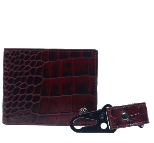 CAIRO - BURGUNDY CROCO
