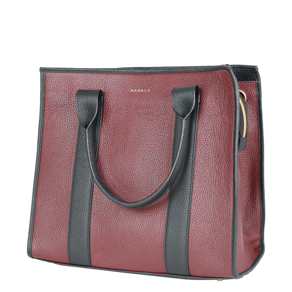 ELARA TOTE - BURGUNDY