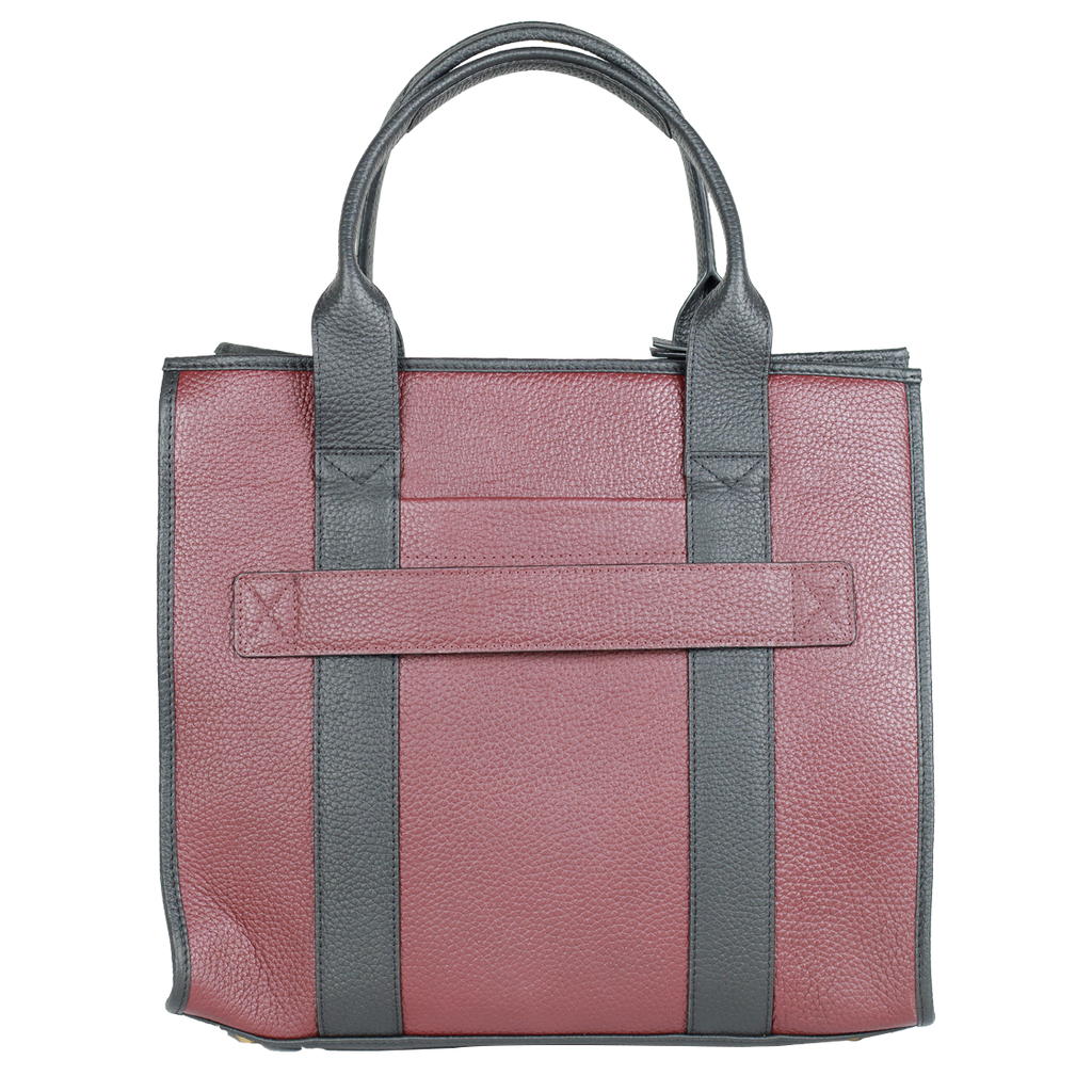 ELARA TOTE - BURGUNDY