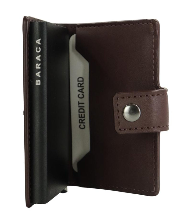 MECHANICAL CARD HOLDER - BURGUNDY