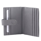 QUILTED CARD HOLDER - GREY