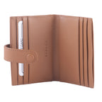 QUILTED CARD HOLDER - TAN