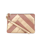 NOB HILL POUCH - BROWN & GOLD